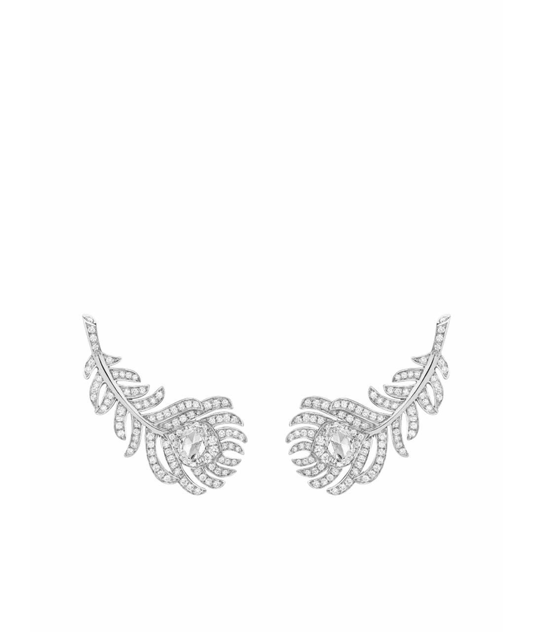 BOUCHERON Серебряные серьги из белого золота, фото 1