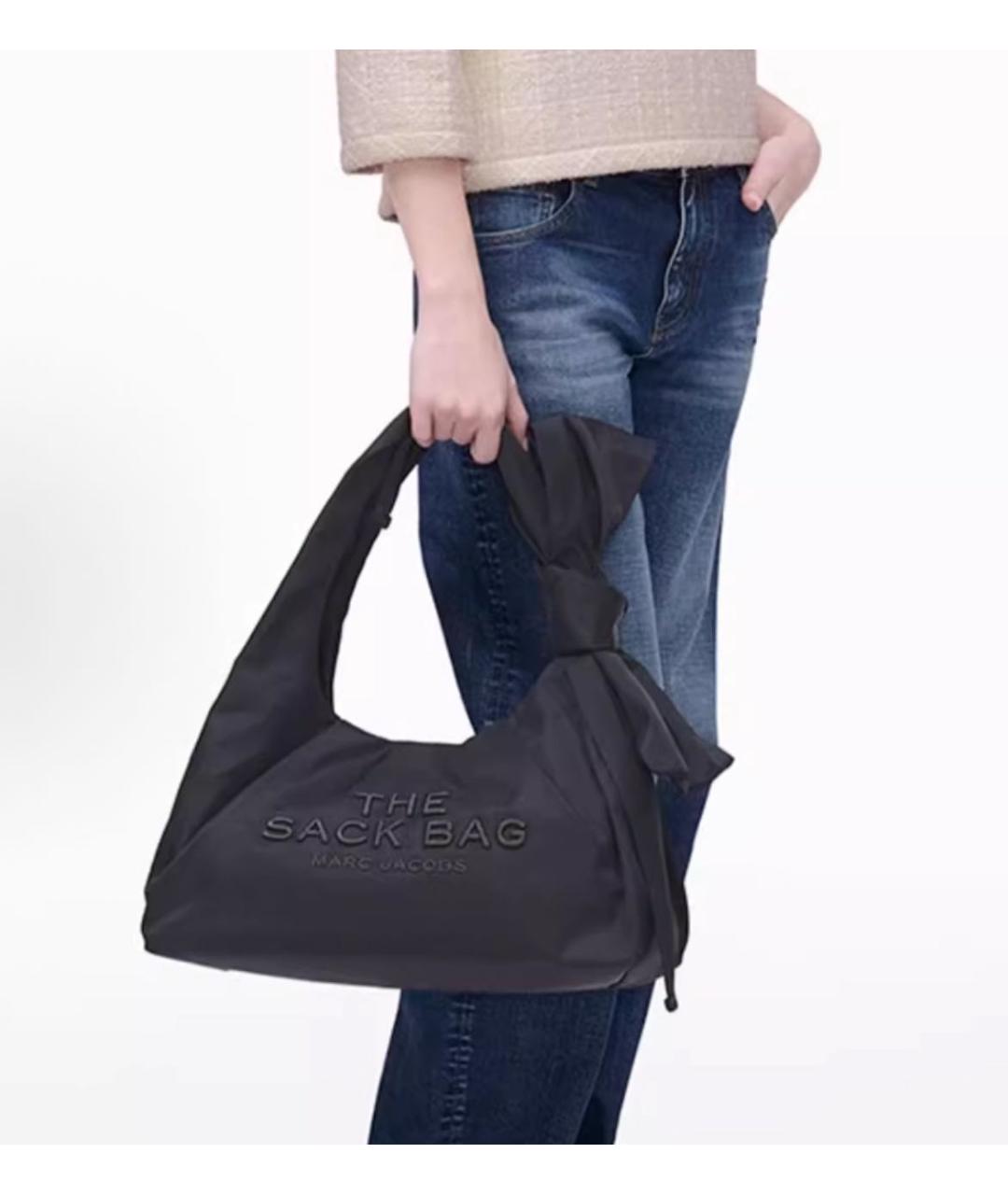 MARC JACOBS Черная тканевая сумка с короткими ручками, фото 5