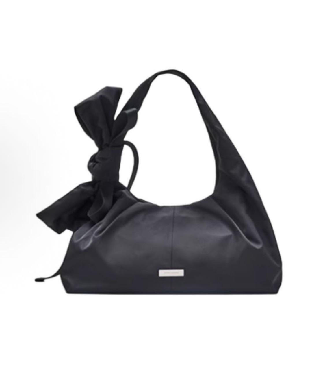 MARC JACOBS Черная тканевая сумка с короткими ручками, фото 2