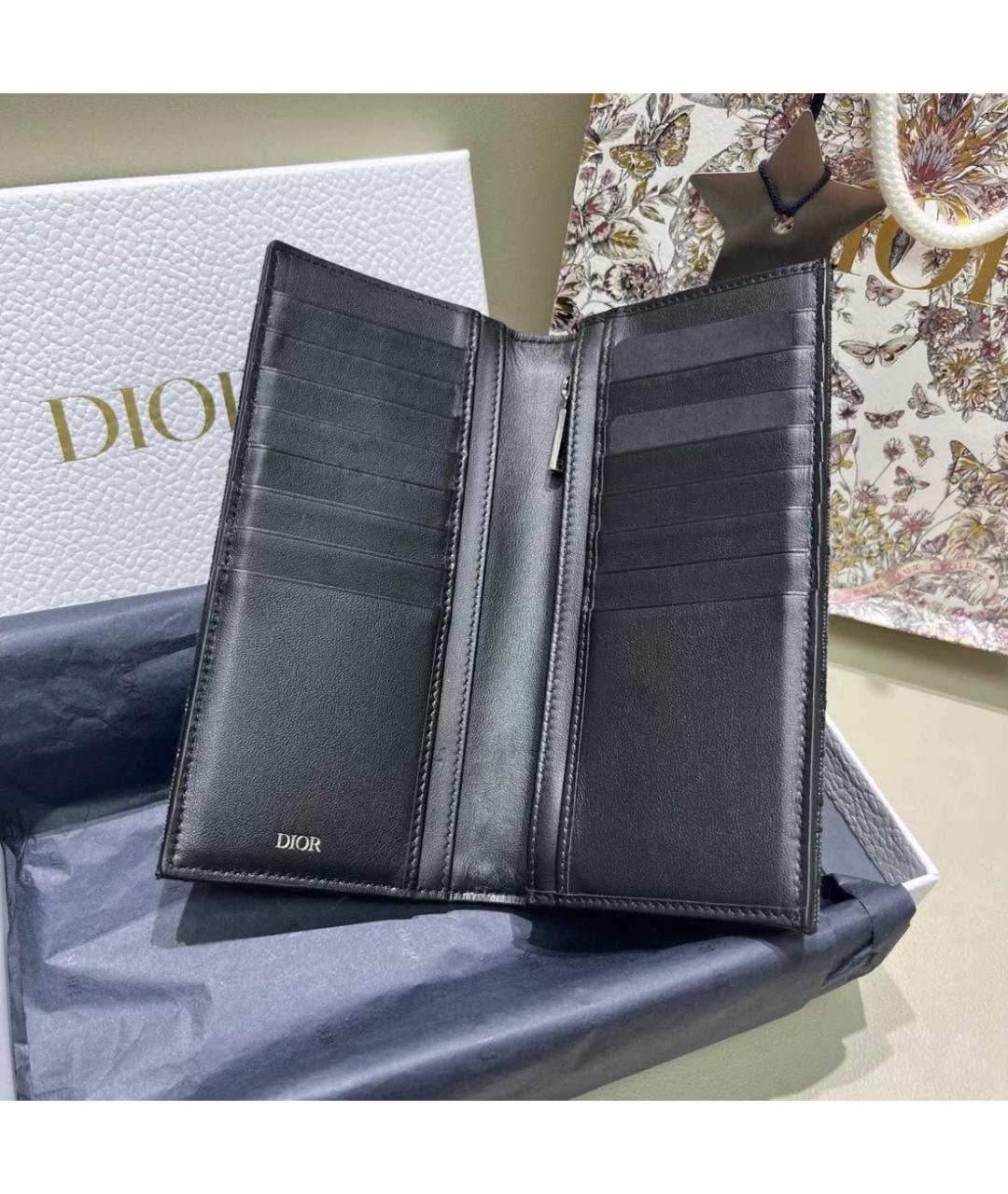 CHRISTIAN DIOR Черный кошелек, фото 4