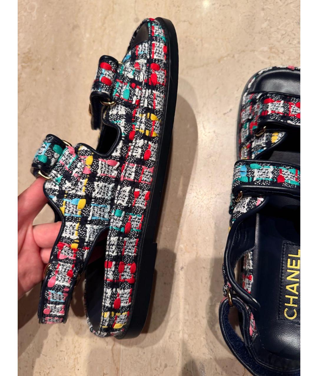 CHANEL Мульти сандалии, фото 5
