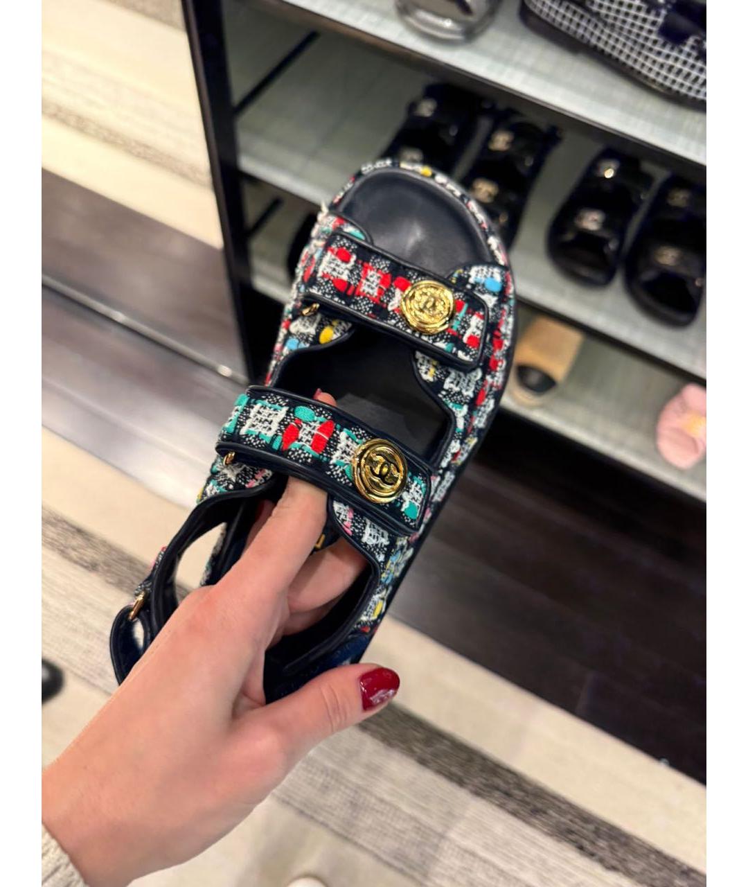 CHANEL Мульти сандалии, фото 4