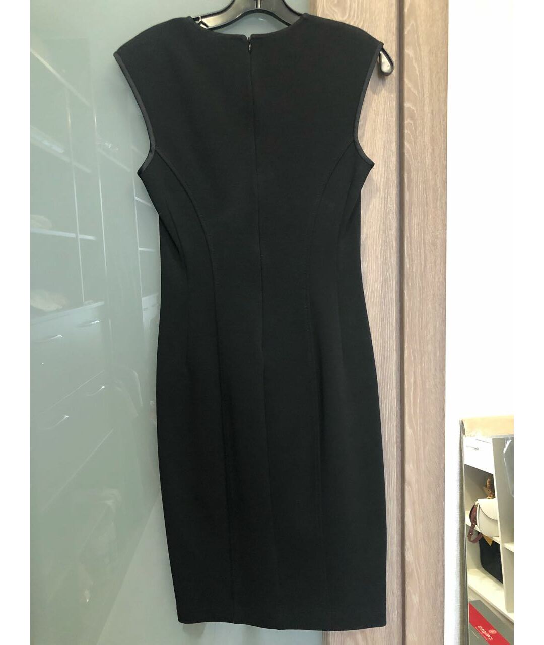 ST. JOHN Черное вискозное коктейльное платье, фото 2