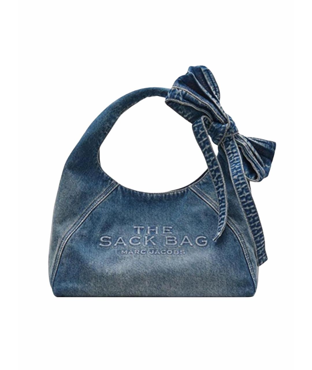 MARC JACOBS Синяя деним сумка с короткими ручками, фото 1
