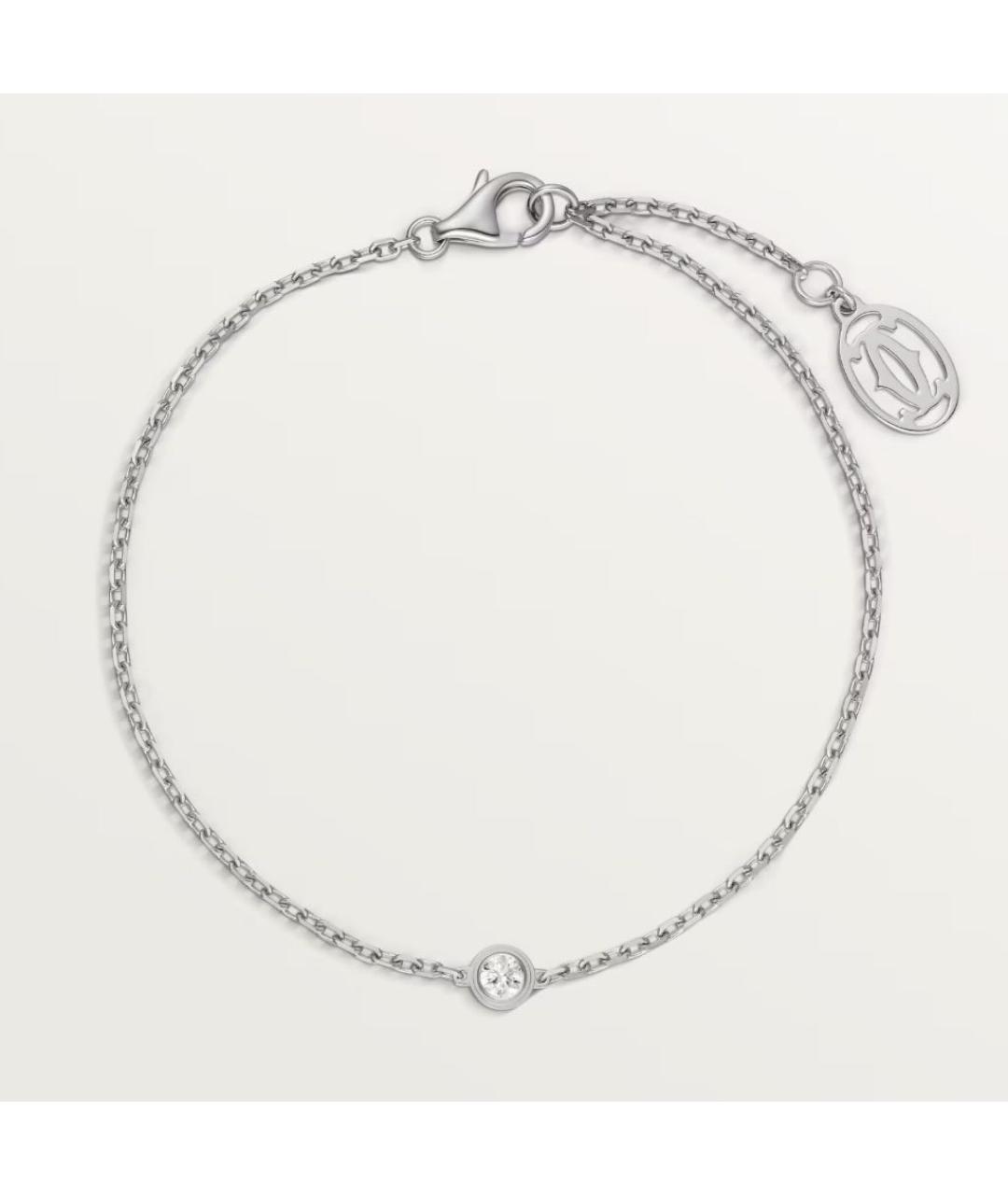 CARTIER Белый браслет из белого золота, фото 9