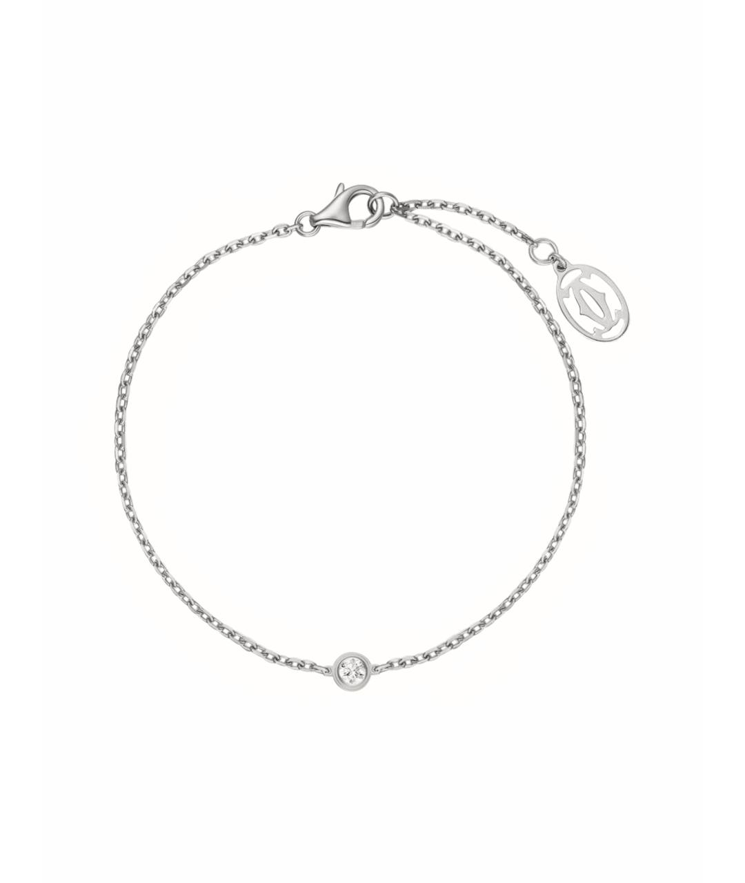 CARTIER Белый браслет из белого золота, фото 1