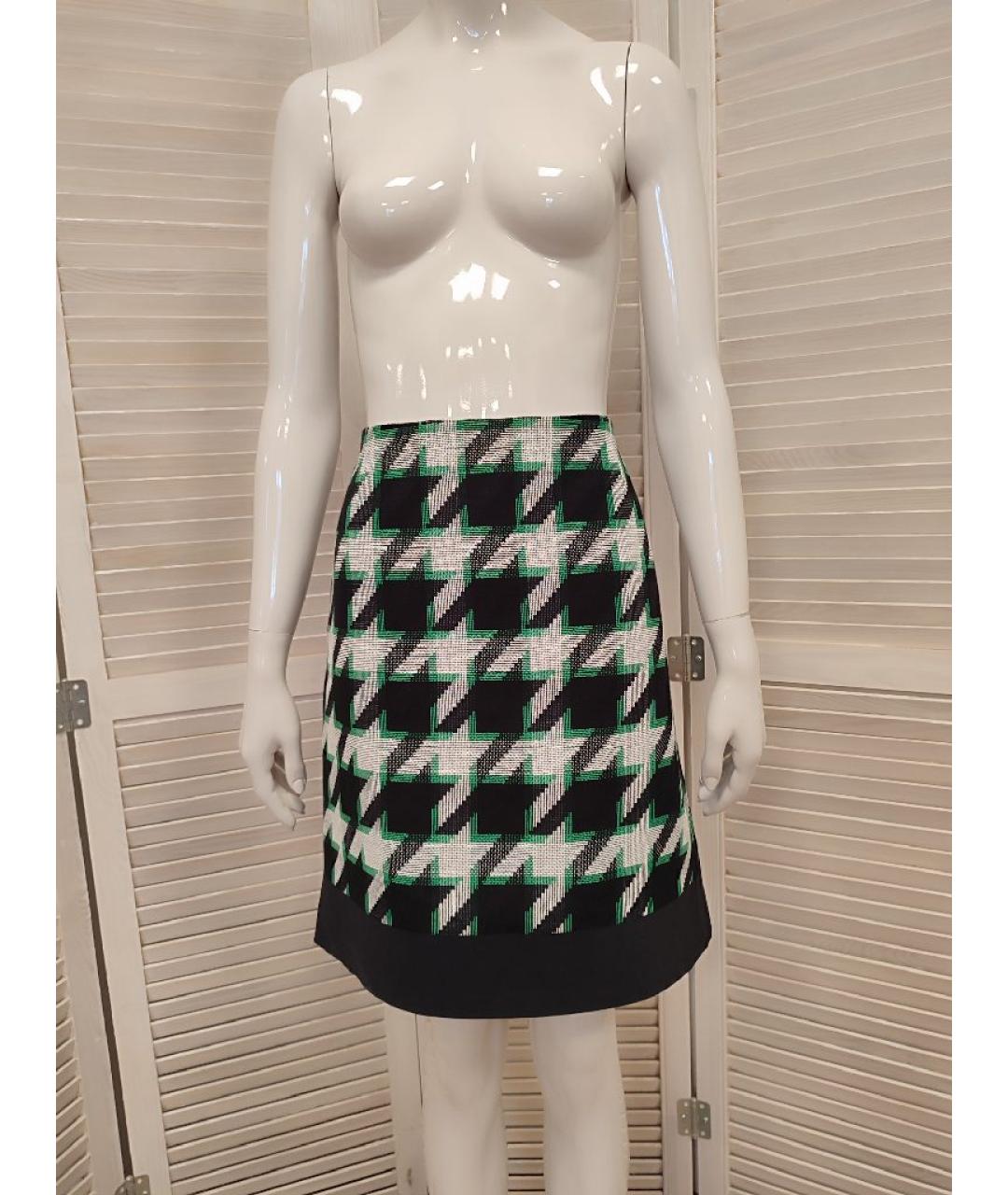 HUGO BOSS Мульти хлопковая юбка миди, фото 10