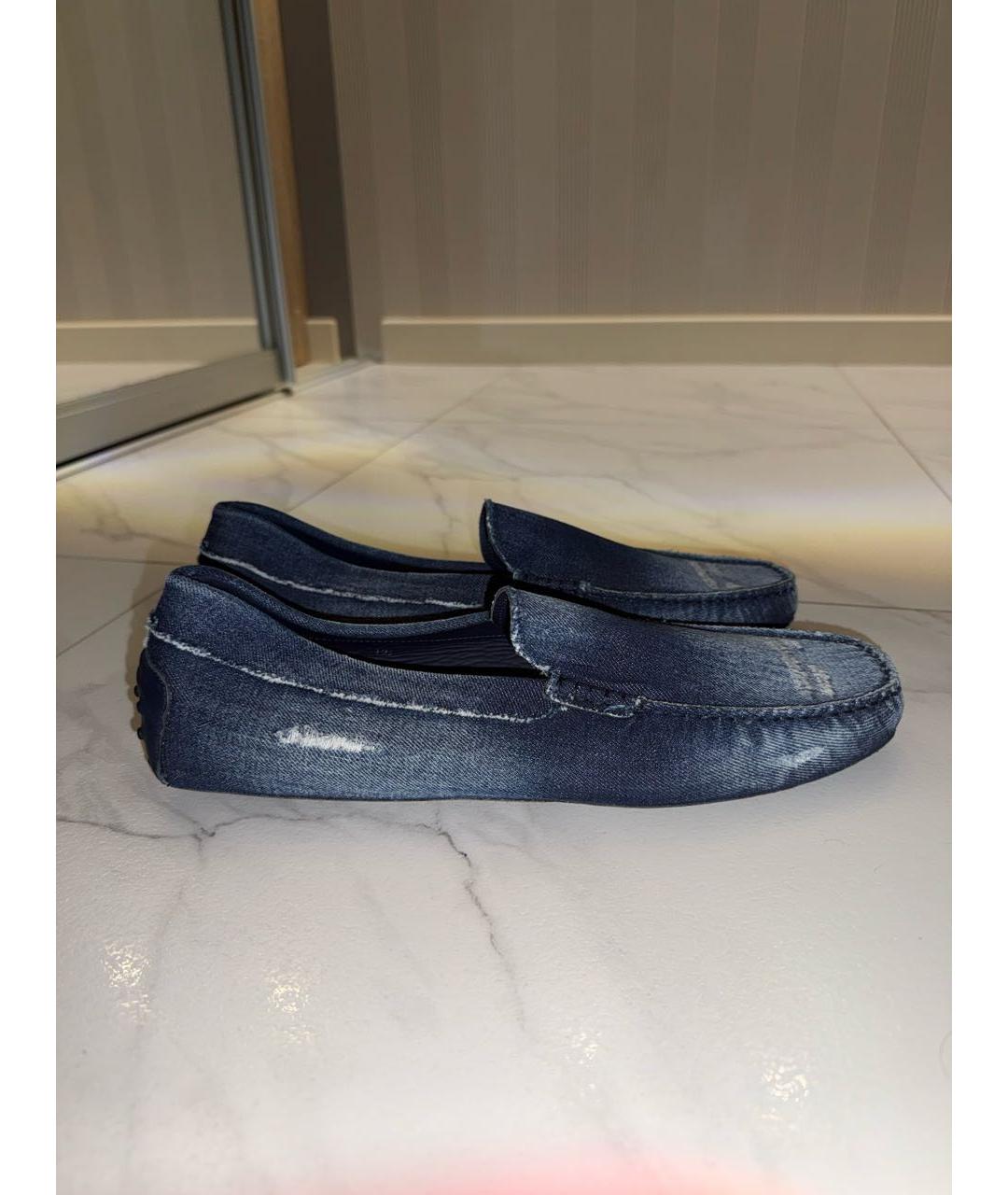 TOD'S Синие лоферы, фото 6