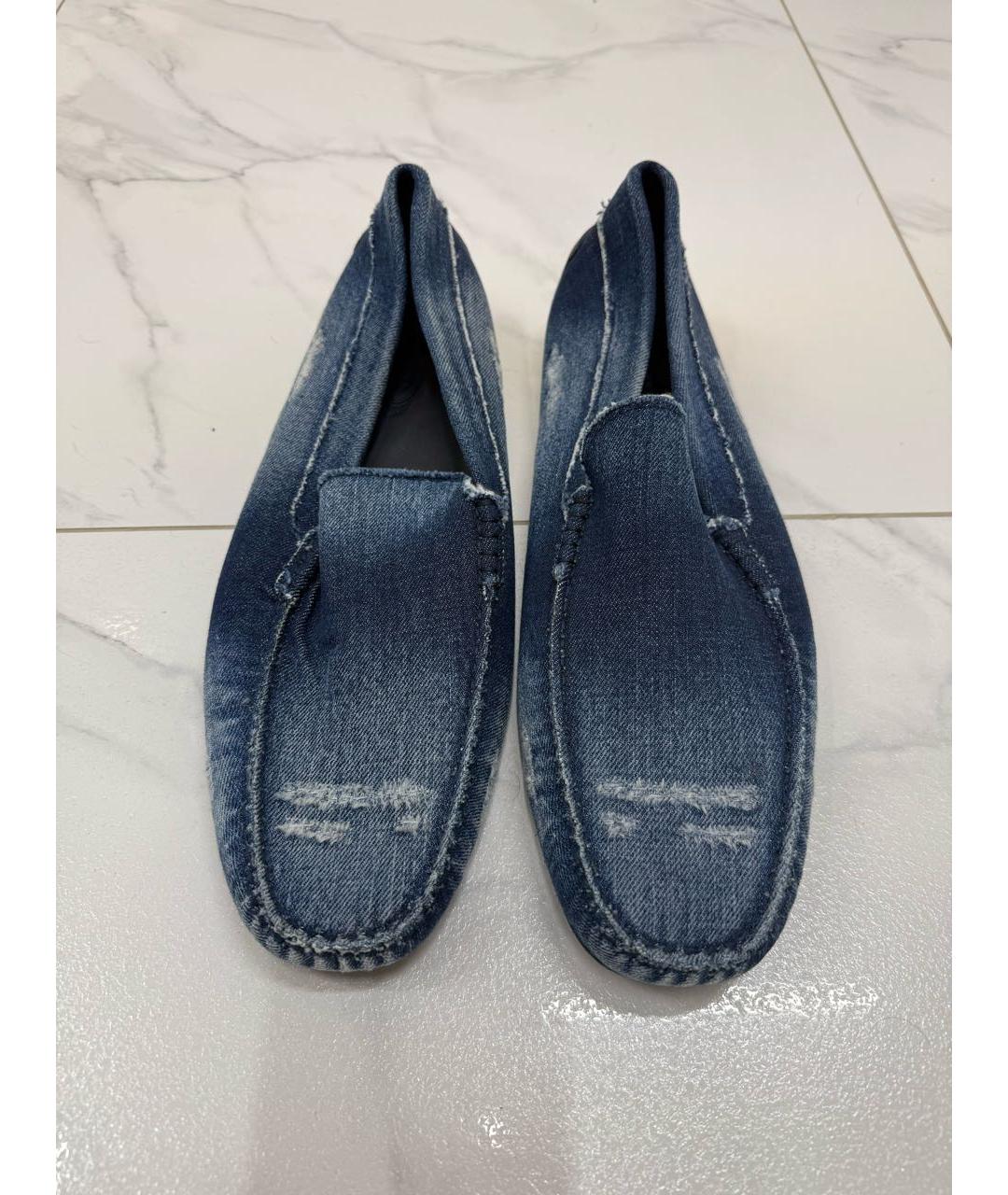 TOD'S Синие лоферы, фото 2
