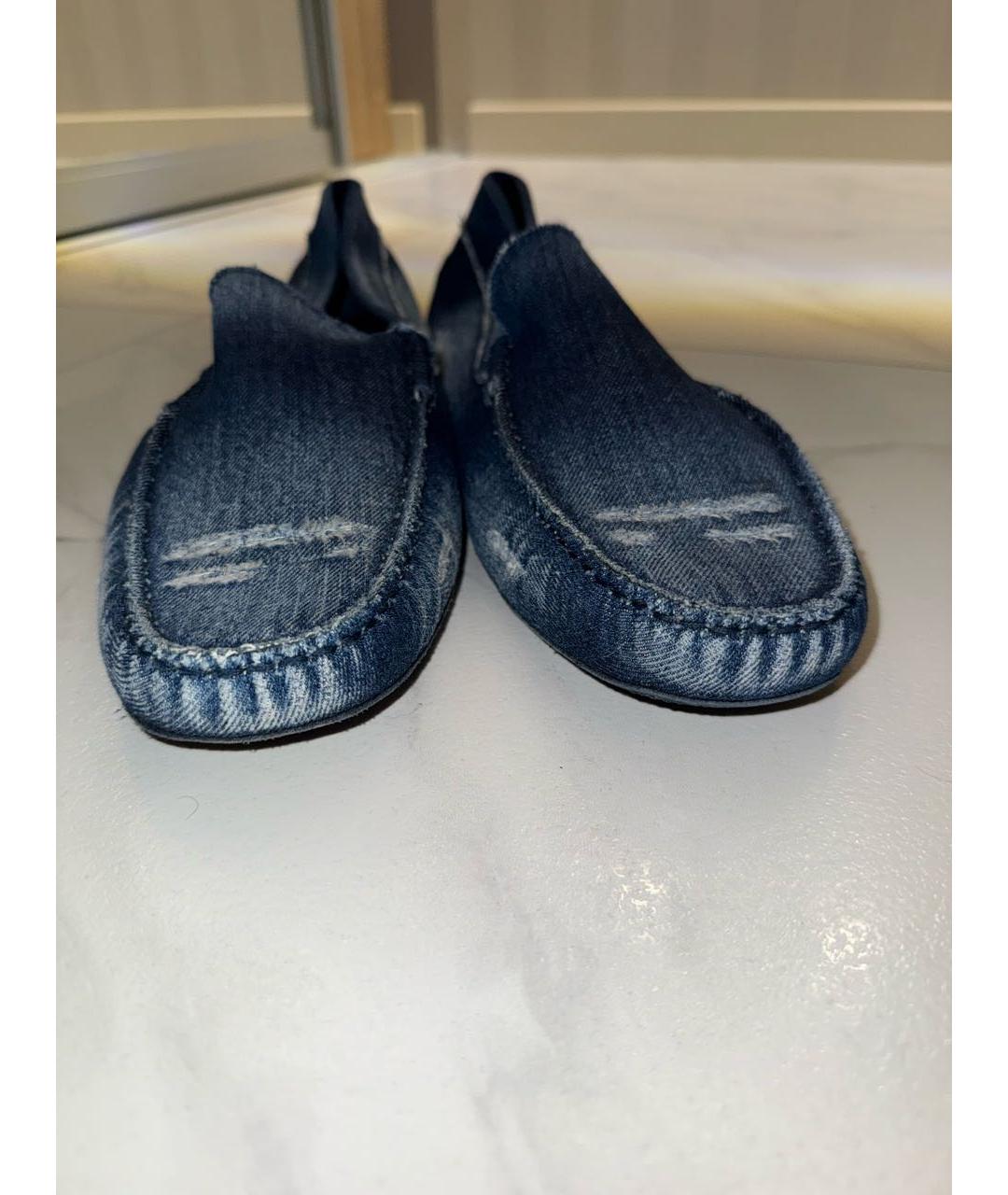 TOD'S Синие лоферы, фото 4