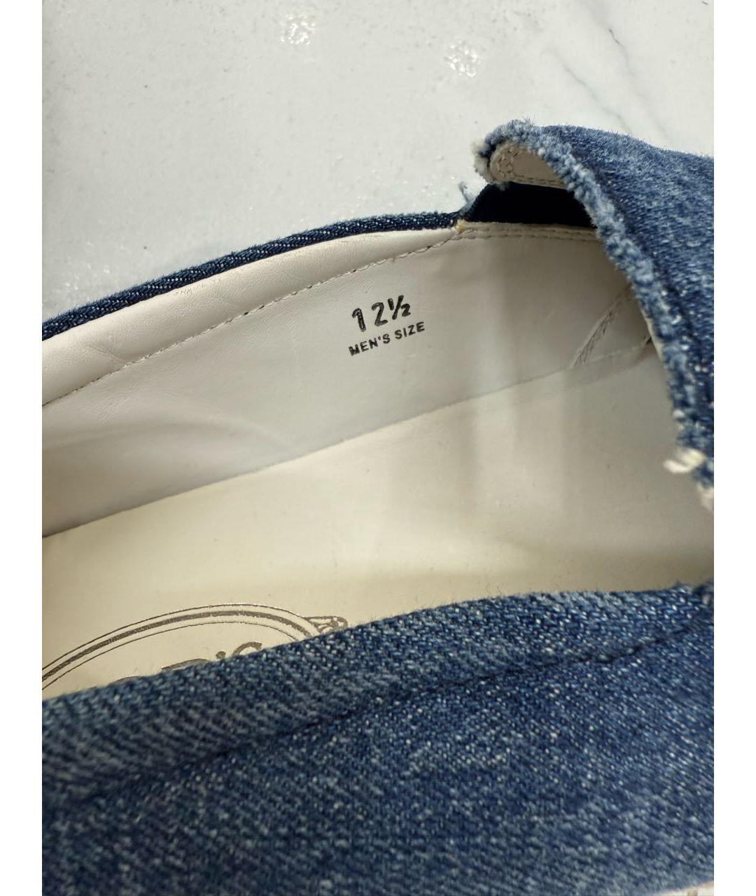 TOD'S Синие лоферы, фото 4