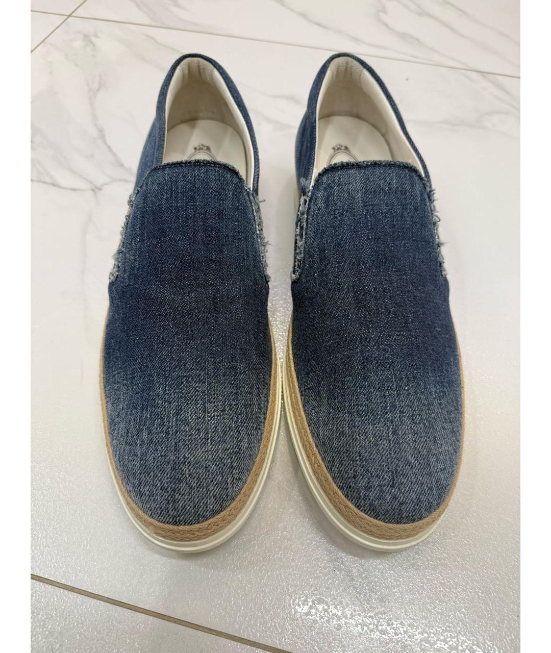 TOD'S Синие лоферы, фото 2