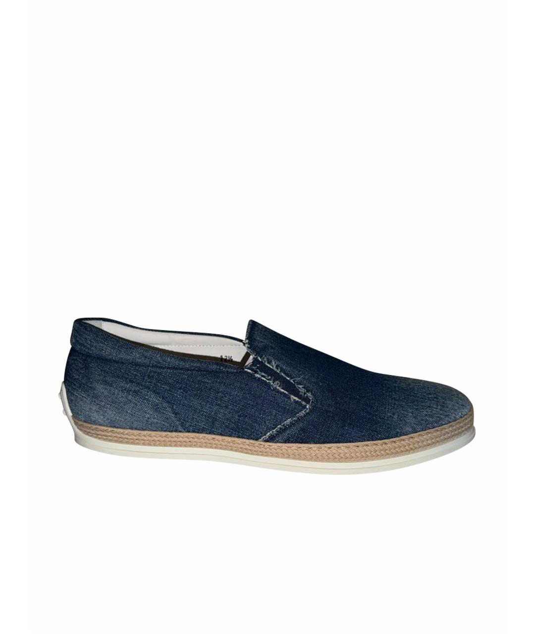 TOD'S Синие лоферы, фото 1