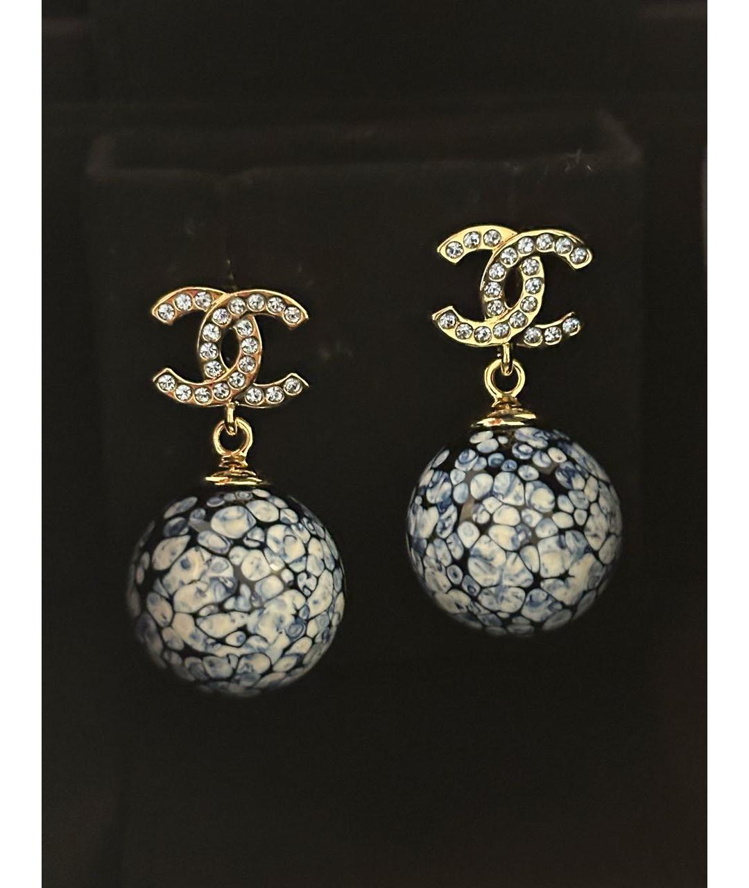 CHANEL Бирюзовые серьги, фото 3
