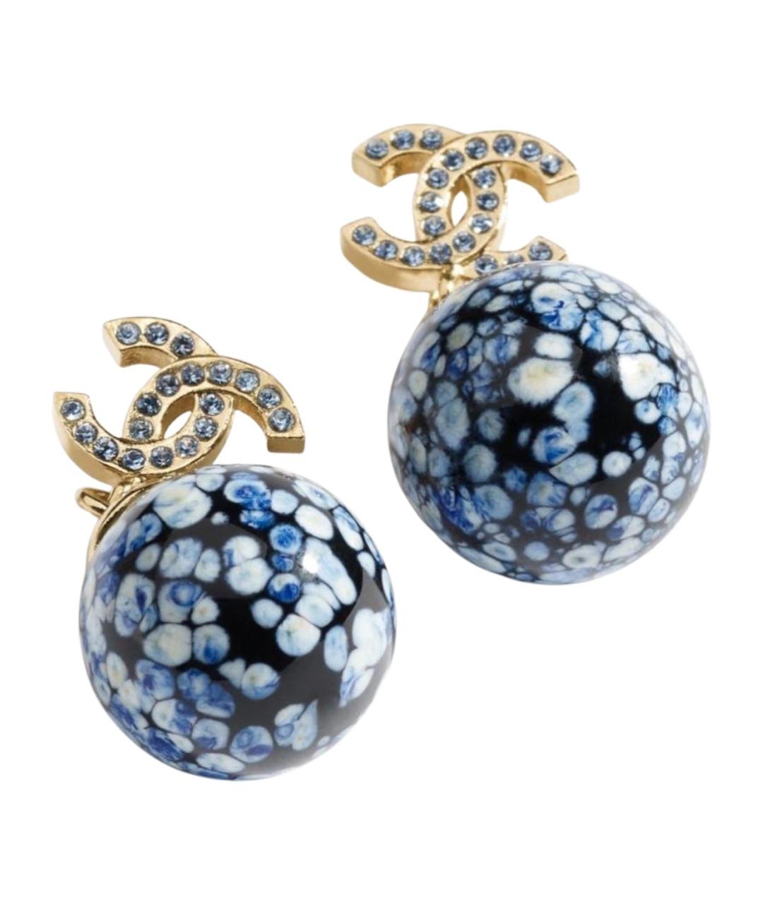 CHANEL Бирюзовые серьги, фото 1