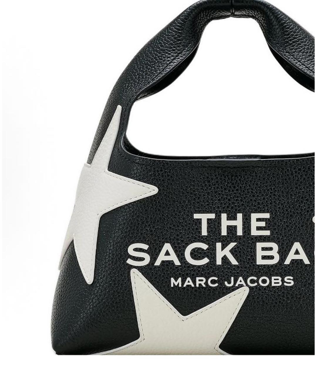 MARC JACOBS Черная кожаная сумка с короткими ручками, фото 5