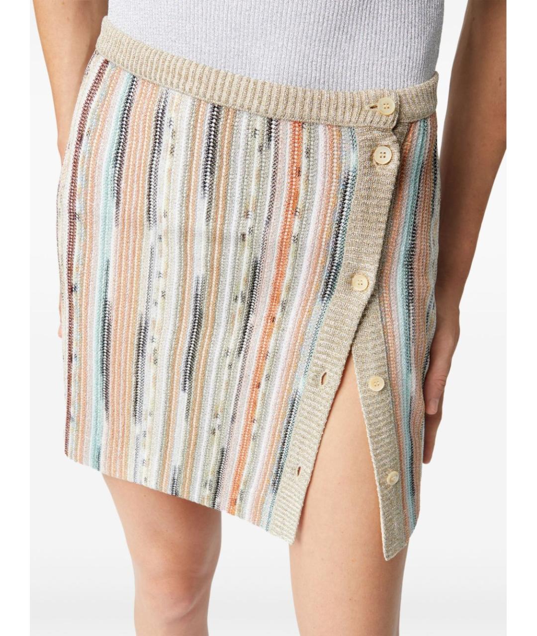 MISSONI Мульти хлопковая юбка мини, фото 2