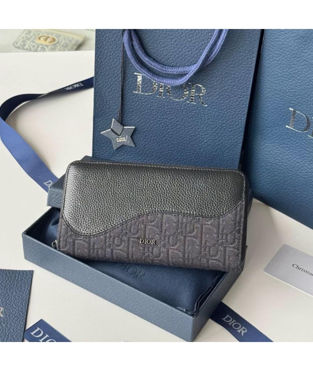 CHRISTIAN DIOR Черный кошелек, фото 3