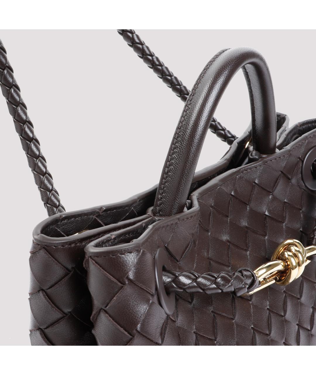 BOTTEGA VENETA Коричневая кожаная сумка тоут, фото 3