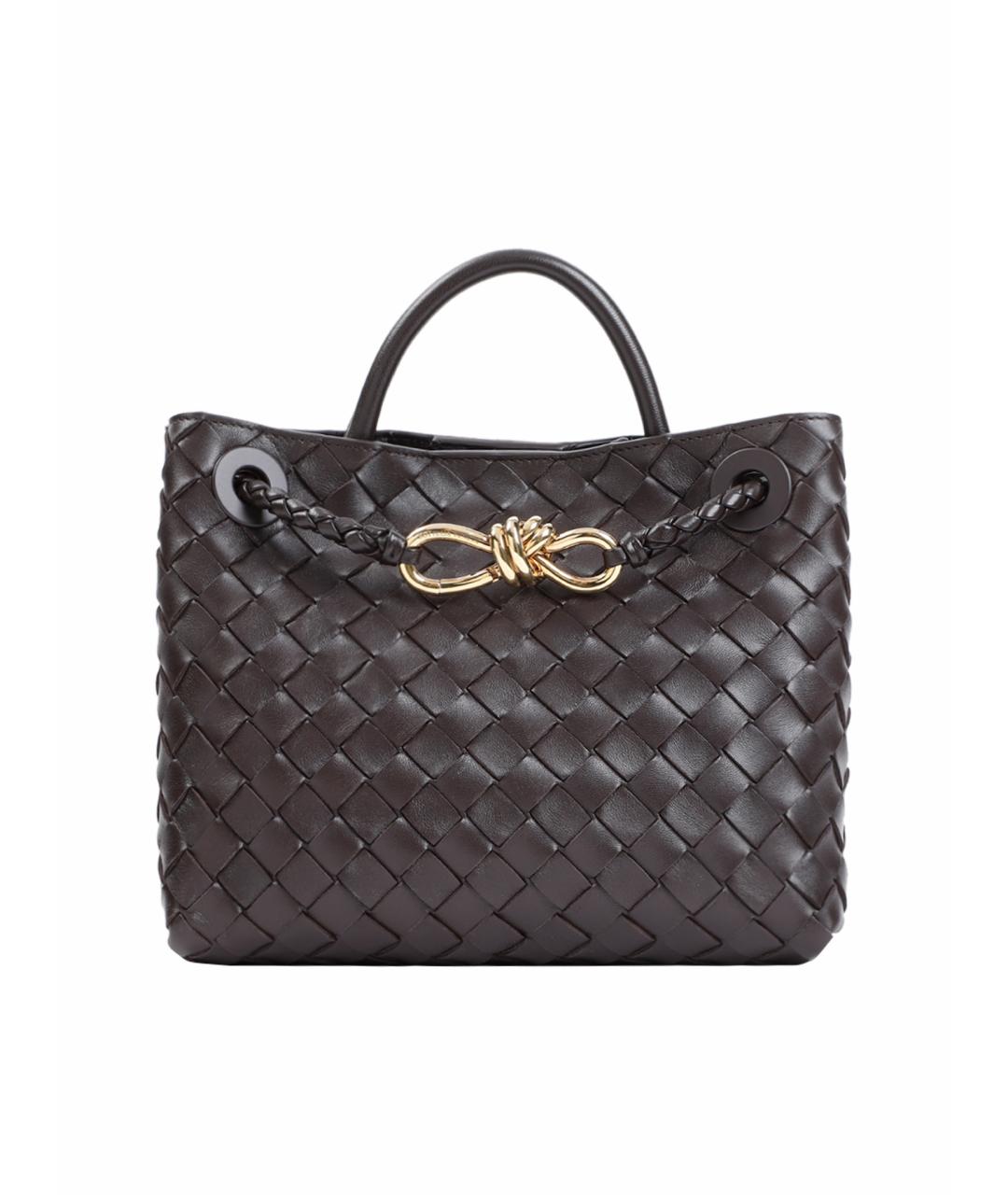 BOTTEGA VENETA Коричневая кожаная сумка тоут, фото 1