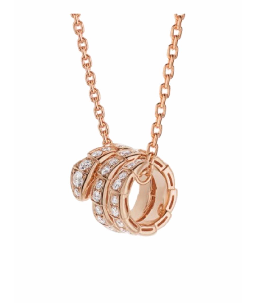 BVLGARI Золотая подвеска из розового золота, фото 1