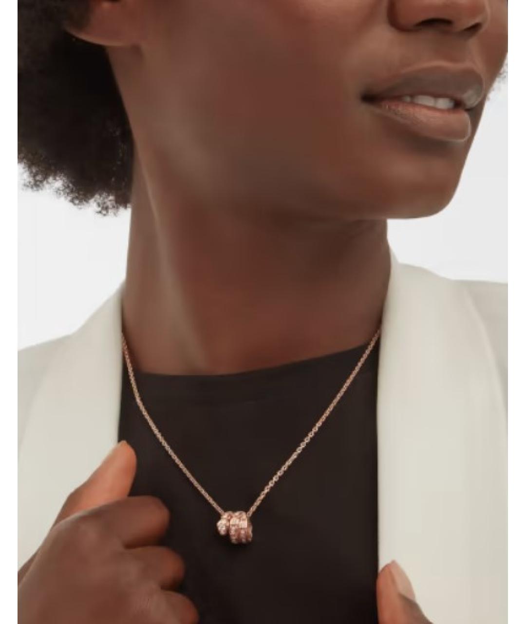 BVLGARI Золотая подвеска из розового золота, фото 7