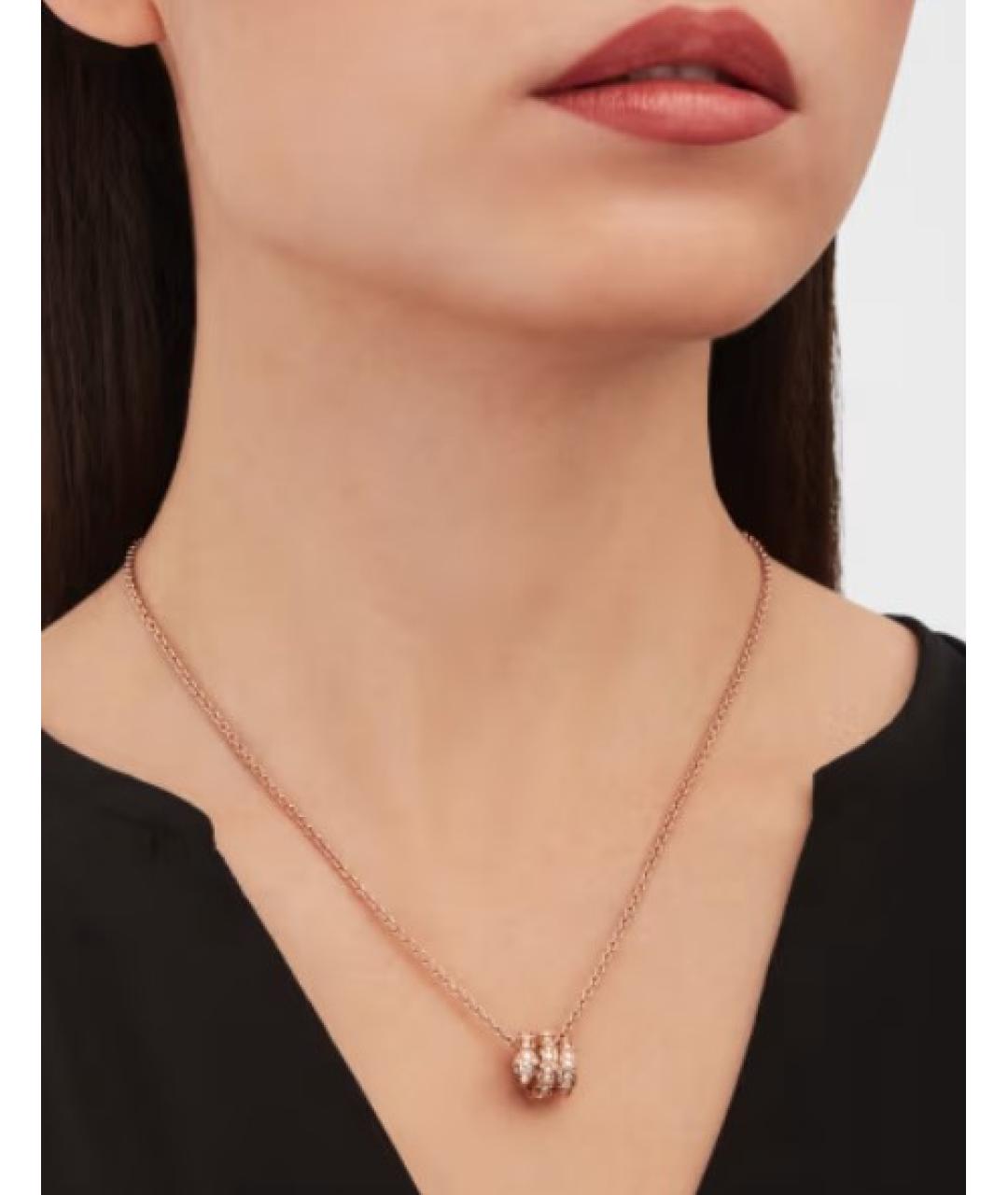 BVLGARI Золотая подвеска из розового золота, фото 6