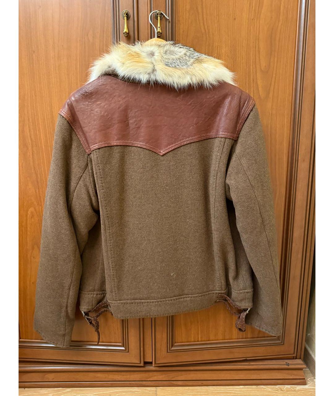 ERMANNO SCERVINO Коричневая меховая дубленка/шуба, фото 2