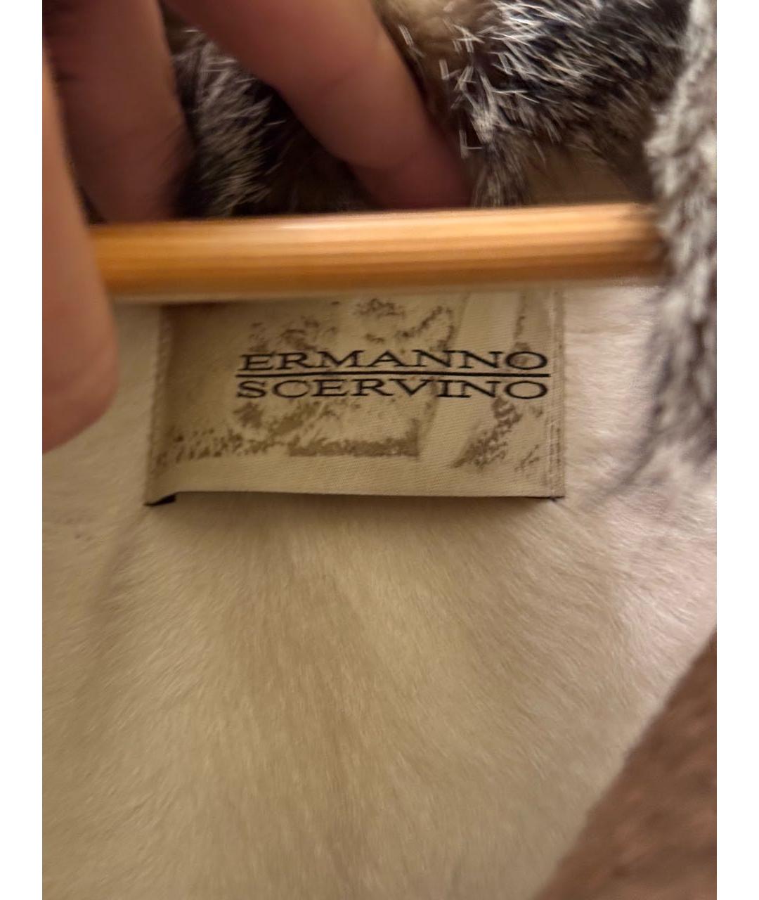 ERMANNO SCERVINO Коричневая меховая дубленка/шуба, фото 3