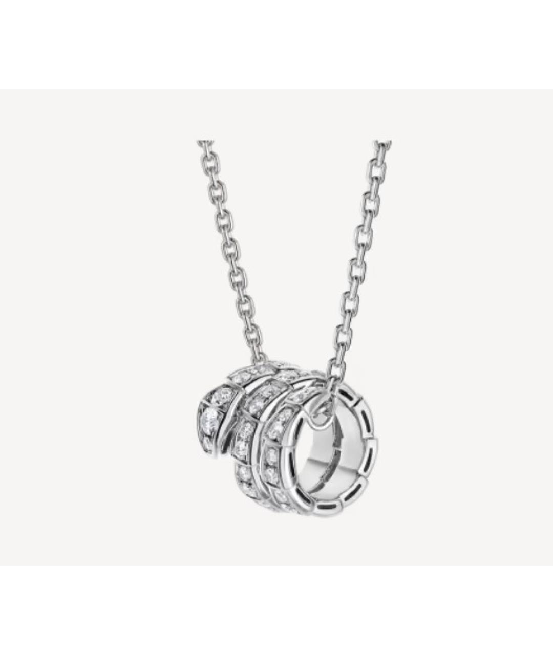 BVLGARI Серебряная цепочка из белого золота, фото 7