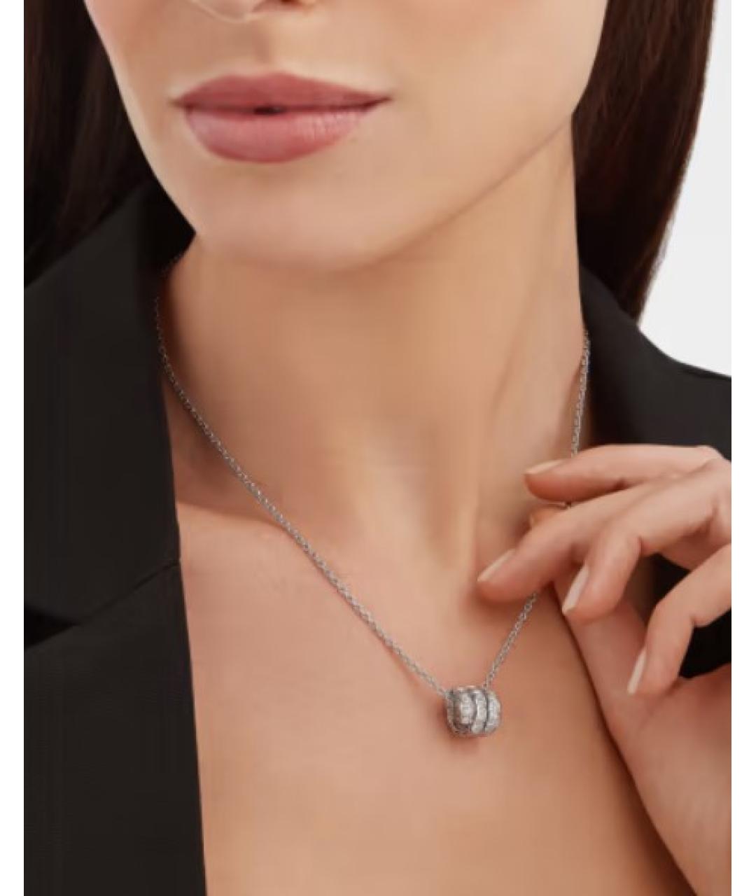 BVLGARI Серебряная цепочка из белого золота, фото 4