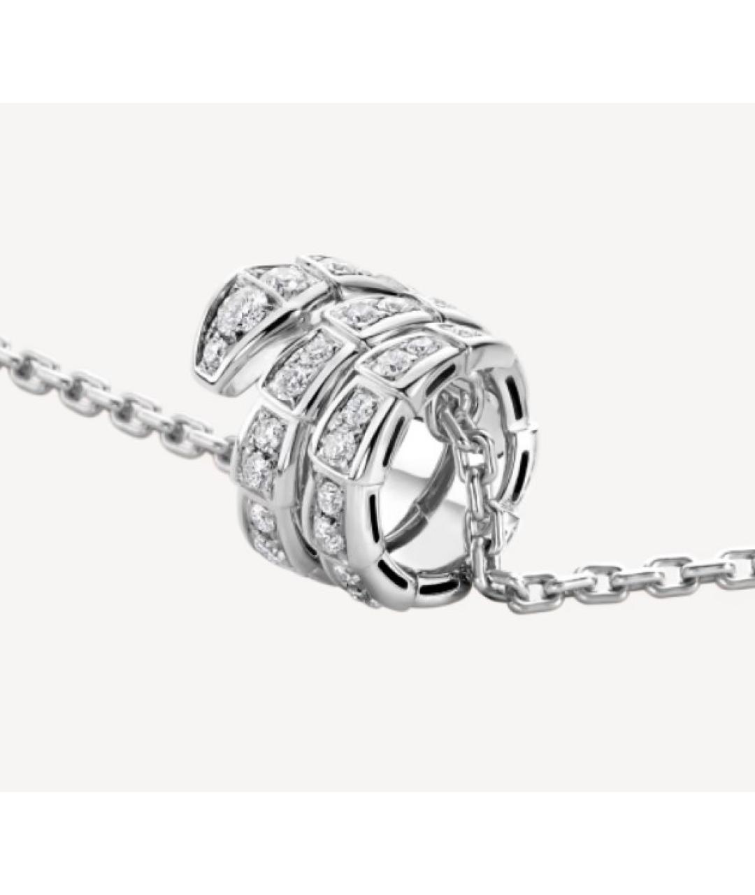 BVLGARI Серебряная цепочка из белого золота, фото 3