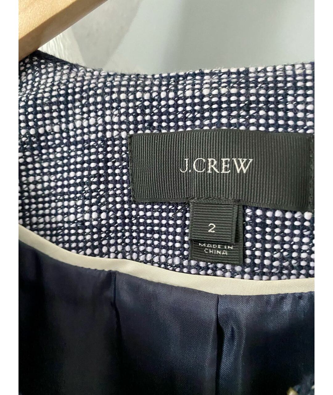 J.CREW Синий хлопковый жакет/пиджак, фото 7