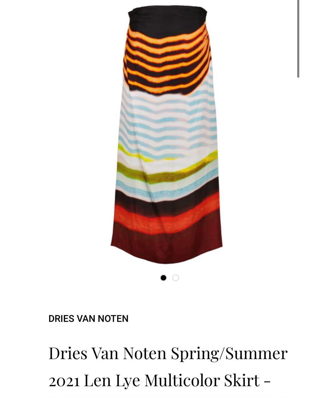 DRIES VAN NOTEN Вискозная юбка миди, фото 8