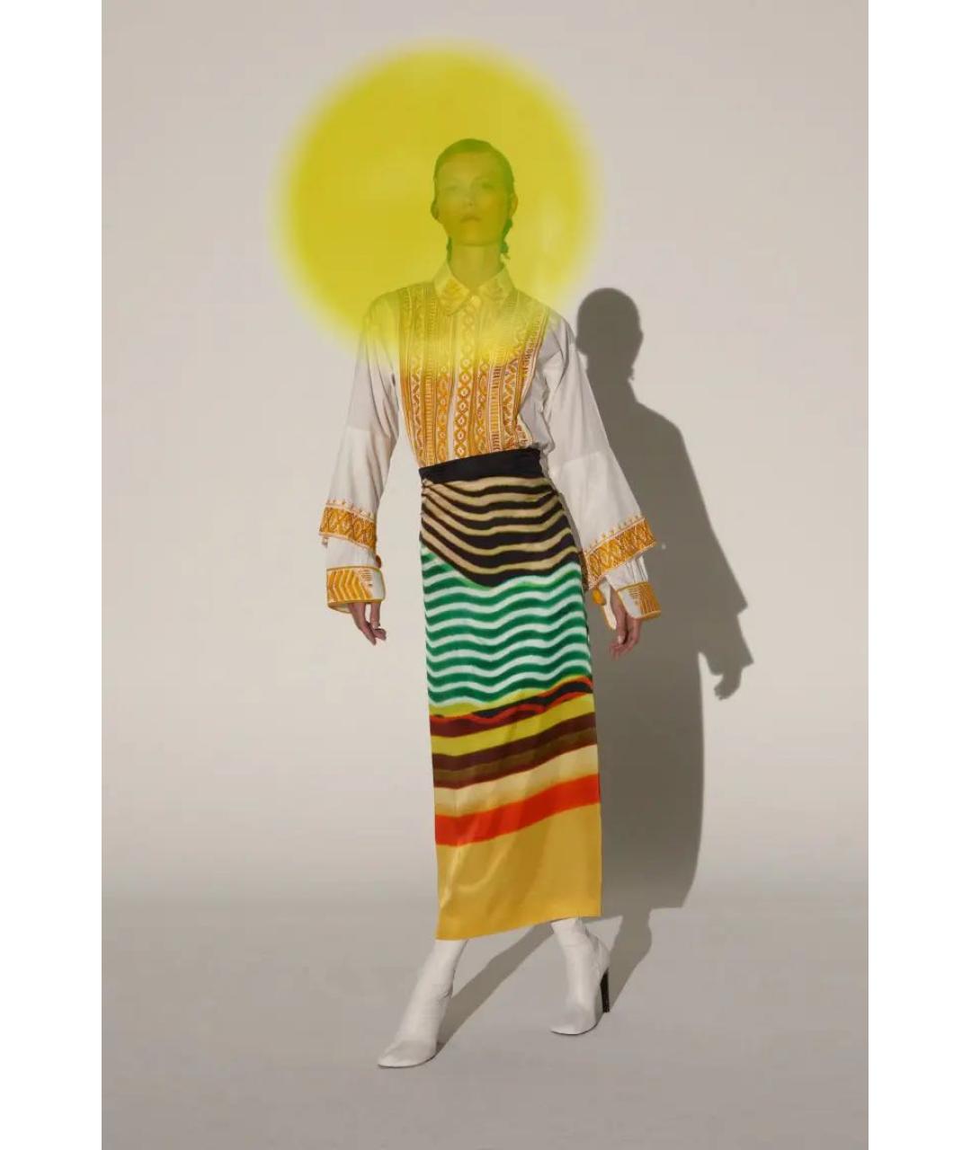DRIES VAN NOTEN Вискозная юбка миди, фото 6