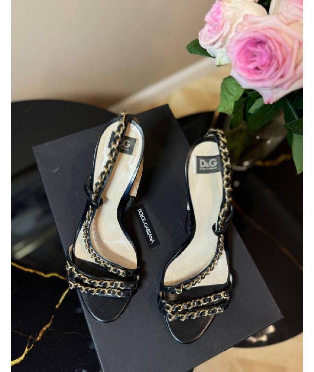 DOLCE&GABBANA Кожаные босоножки, фото 2