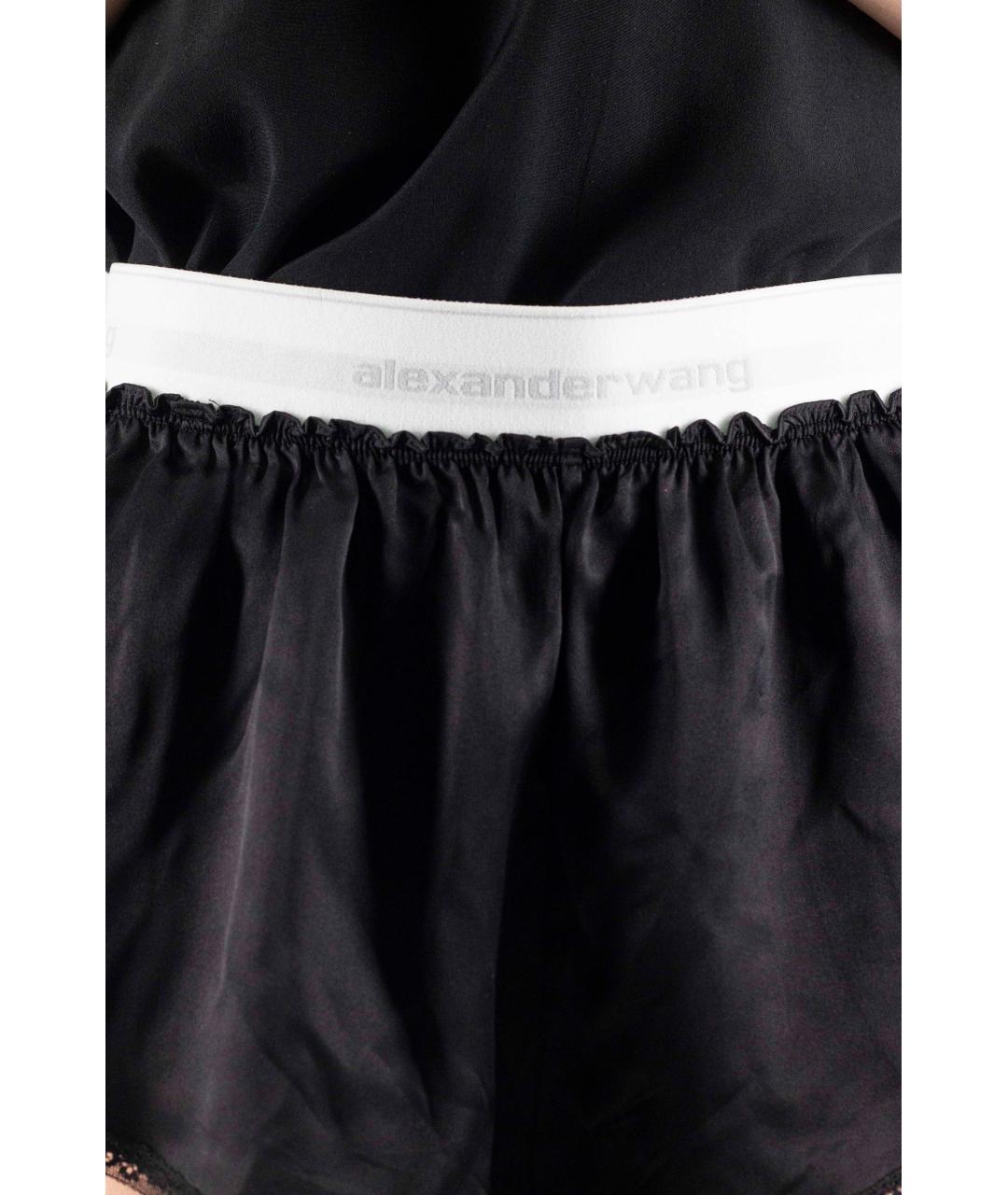 ALEXANDER WANG Черные шелковые шорты, фото 6