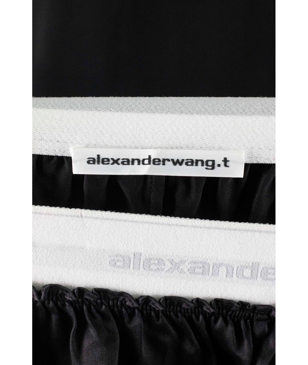 ALEXANDER WANG Черные шелковые шорты, фото 3