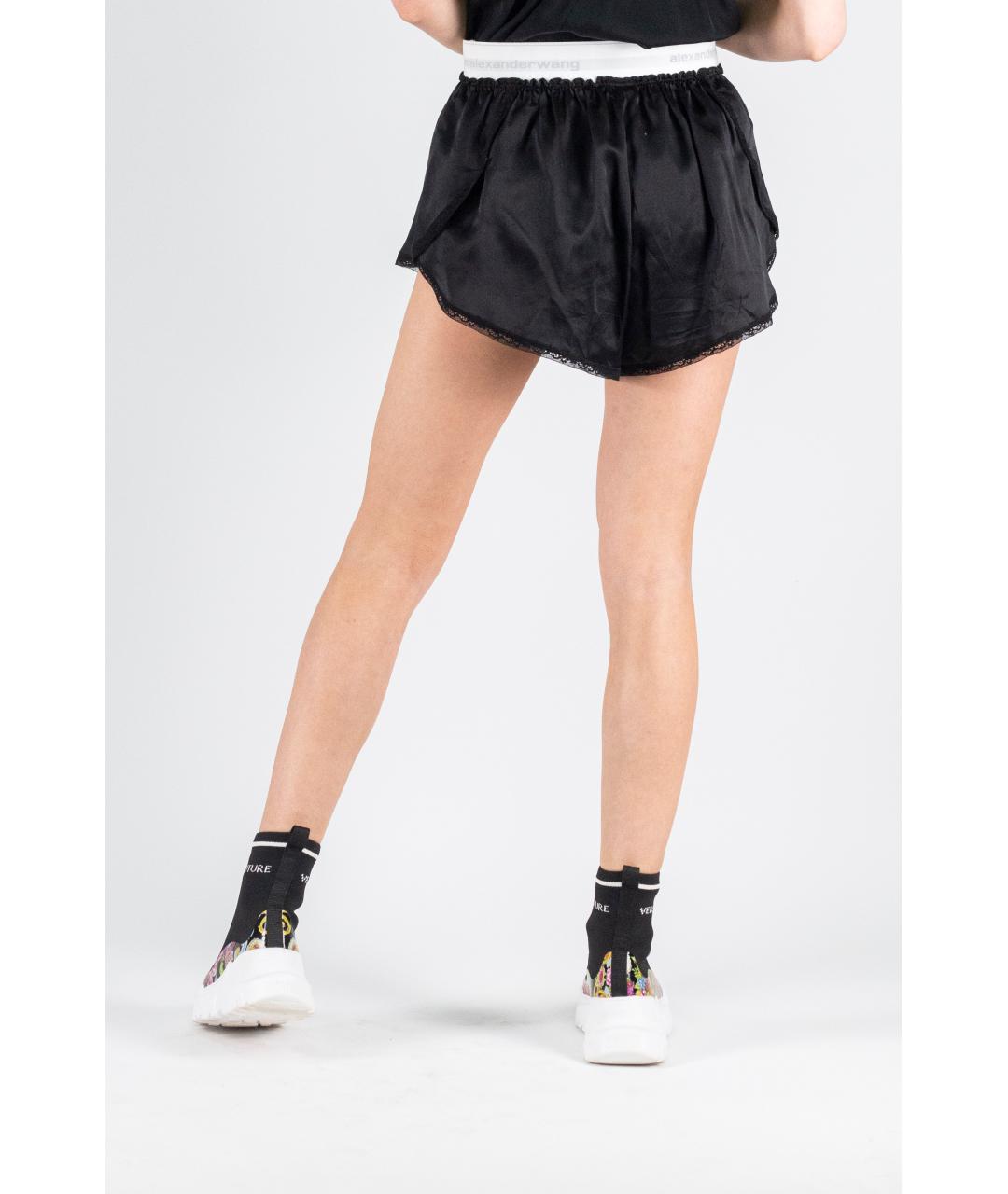 ALEXANDER WANG Черные шелковые шорты, фото 2