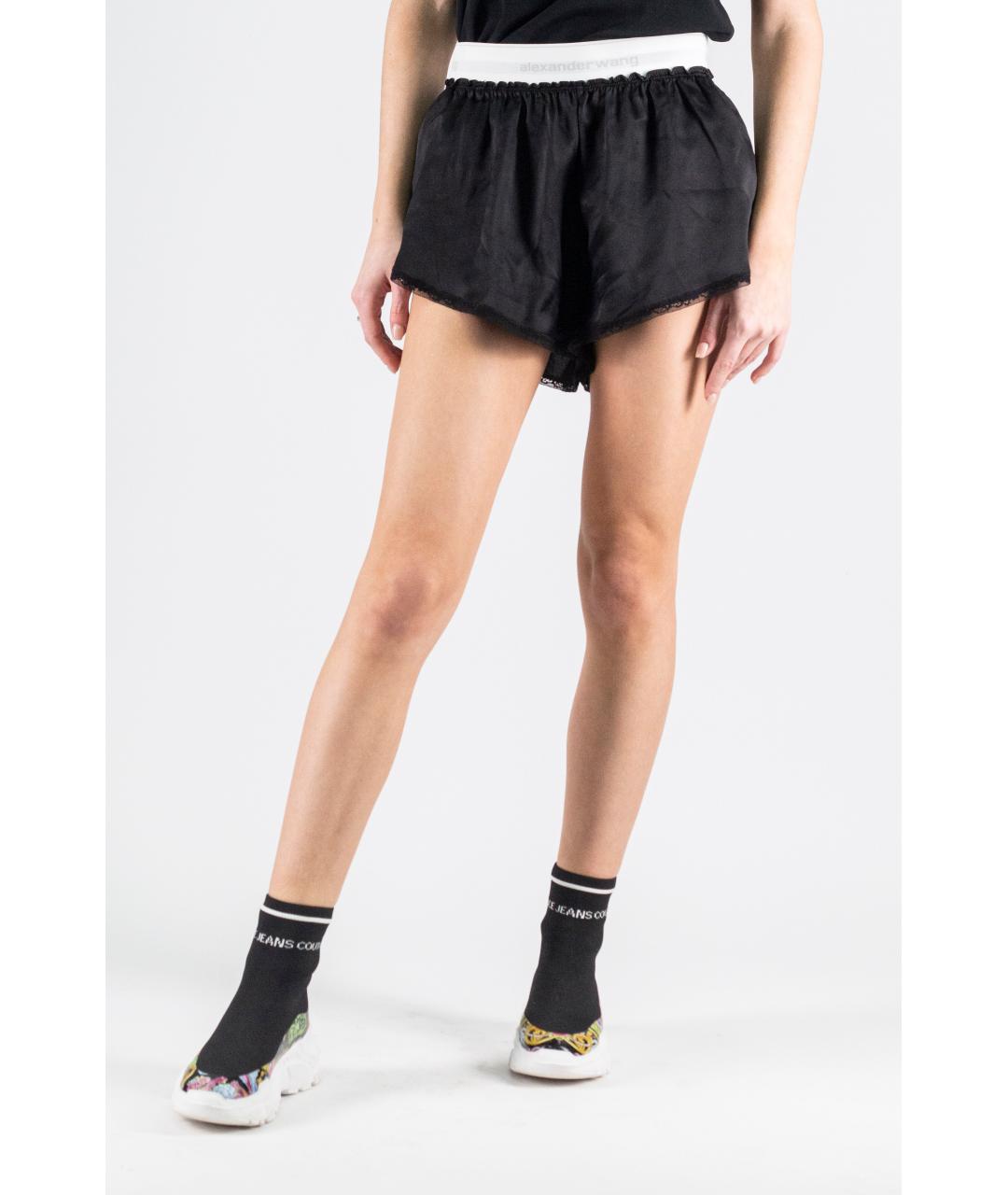 ALEXANDER WANG Черные шелковые шорты, фото 8