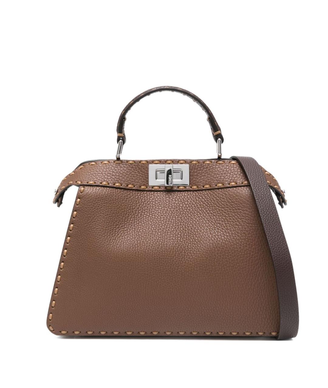 FENDI Коричневая сумка тоут, фото 1