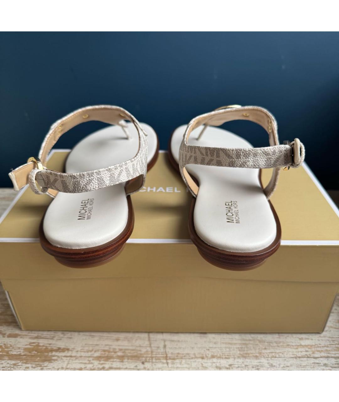 MICHAEL KORS Кожаные босоножки, фото 4