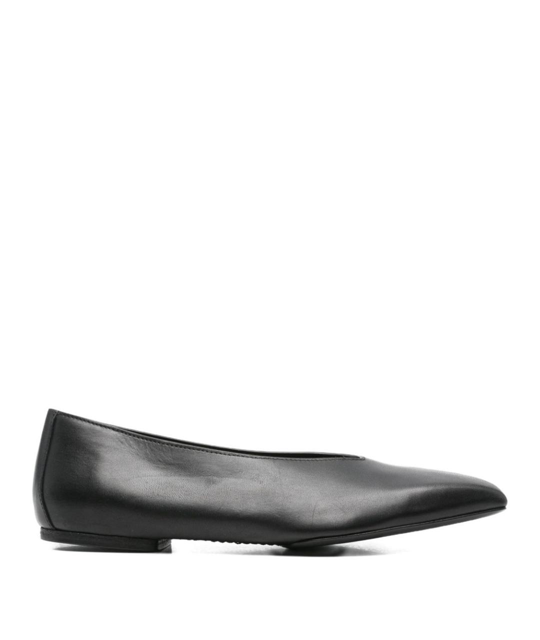 RICK OWENS Черные кожаные балетки, фото 1