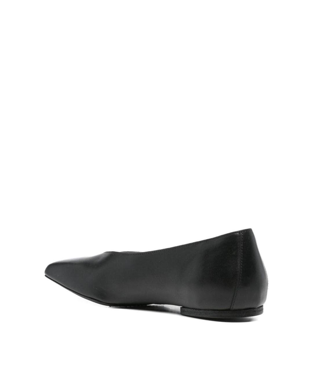 RICK OWENS Черные кожаные балетки, фото 4