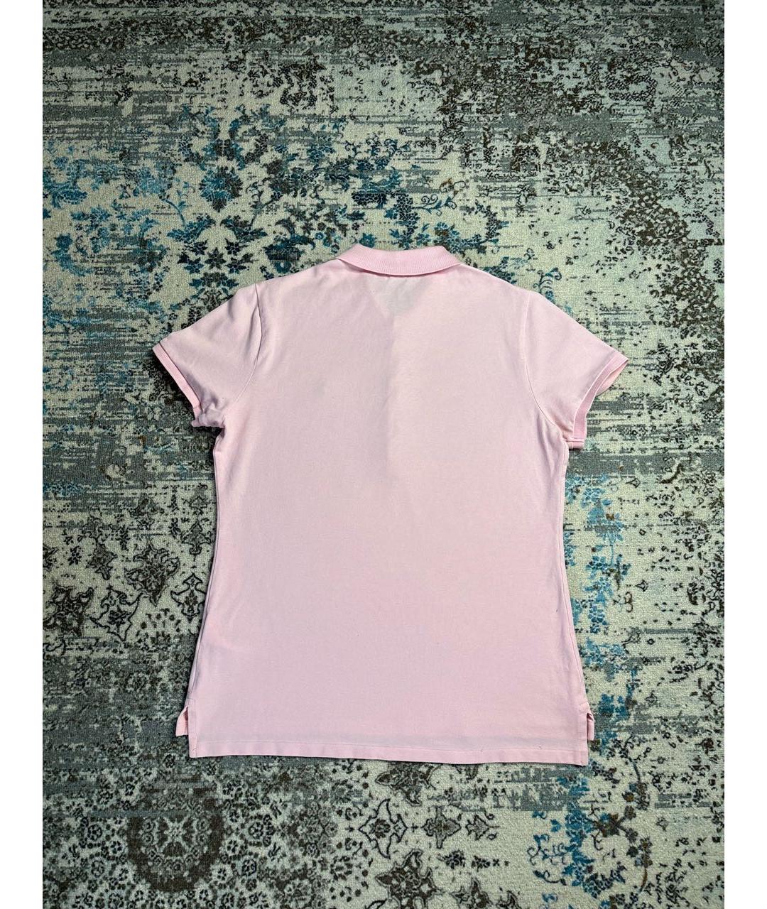 POLO RALPH LAUREN Розовая хлопковая футболка, фото 2