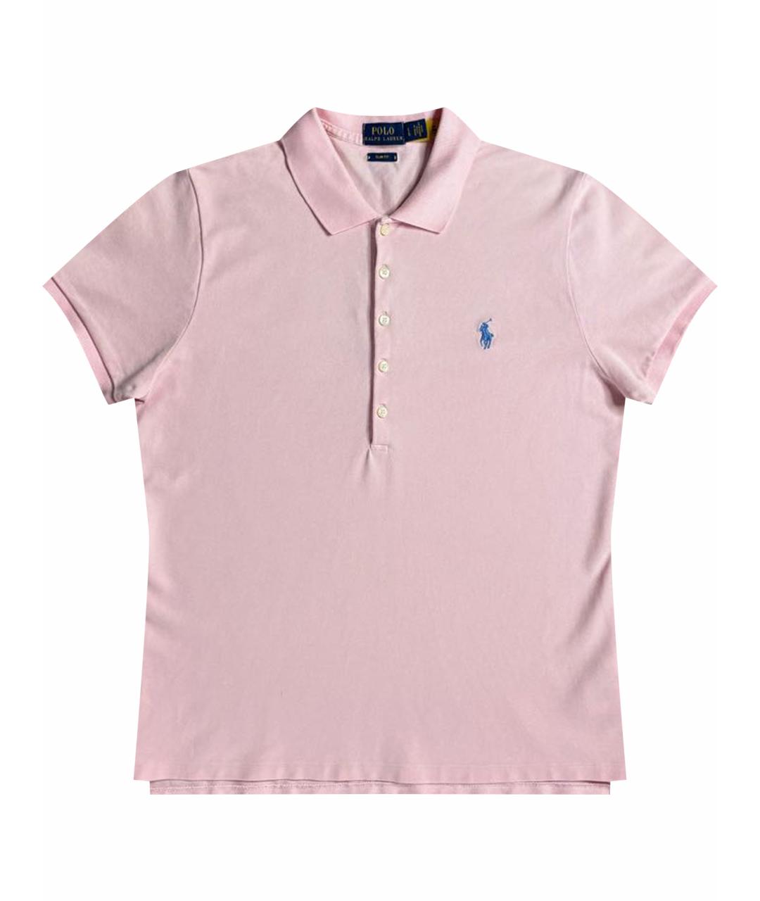 POLO RALPH LAUREN Розовая хлопковая футболка, фото 1