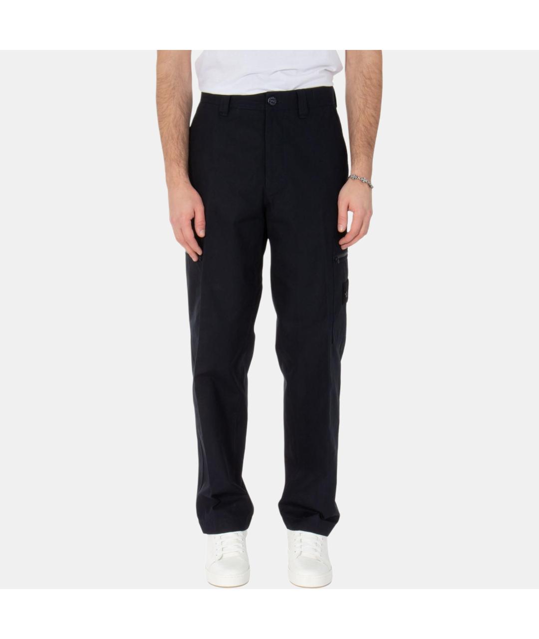 STONE ISLAND Синие повседневные брюки, фото 3