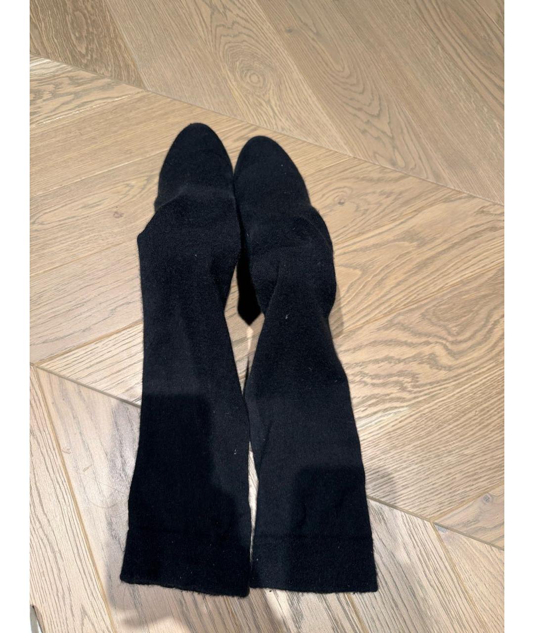CHRISTIAN LOUBOUTIN Черные текстильные полусапоги, фото 3