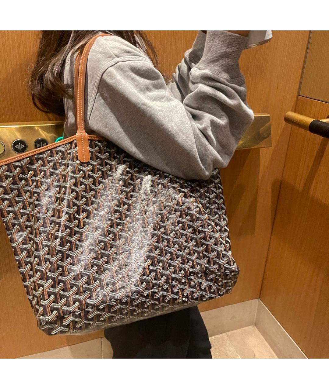 GOYARD Черная сумка тоут, фото 2