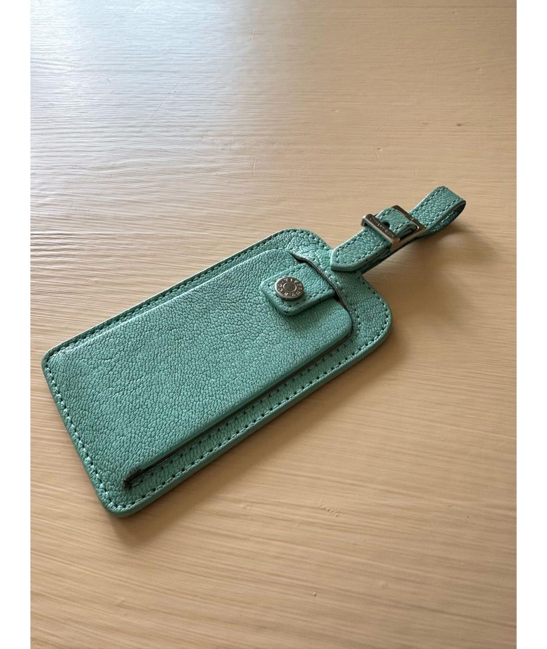 TIFFANY&CO Бирюзовый кожаный кардхолдер, фото 5
